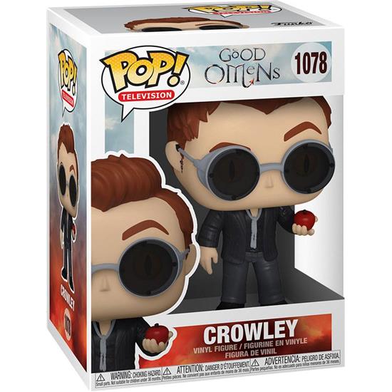 Good Omens: Crowley with Apple POP! TV Vinyl Figur (#1078)