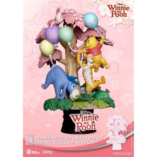 Peter Plys: Winnie the Pooh Cherry Blossom Version D-Stage Diorama 15 cm