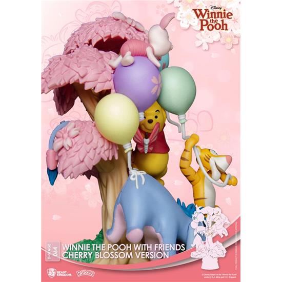 Peter Plys: Winnie the Pooh Cherry Blossom Version D-Stage Diorama 15 cm
