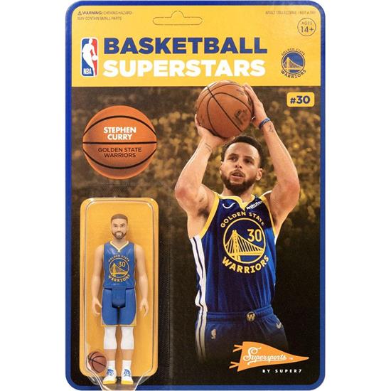 NBA: Stephen Curry (Warriors) ReAction Action Figure 10 cm