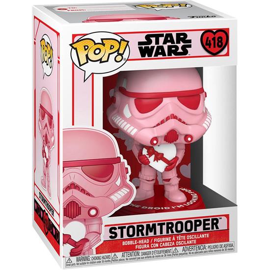 Star Wars: Stormtrooper w/Heart POP! Valentines Vinyl Figur (#418)