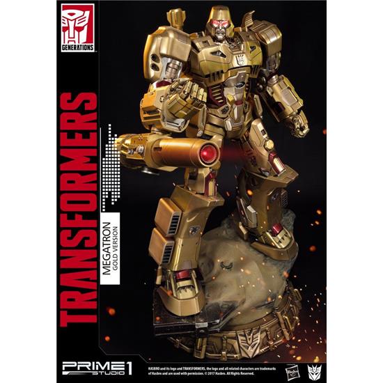 Transformers: Megatron Gold Version Statue 59 cm