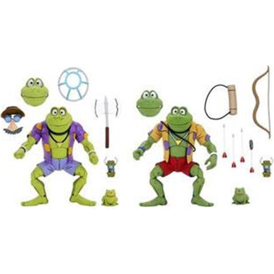 Ninja Turtles: Genghis & Rasputin Frog Action Figurer 2-Pak 18 cm