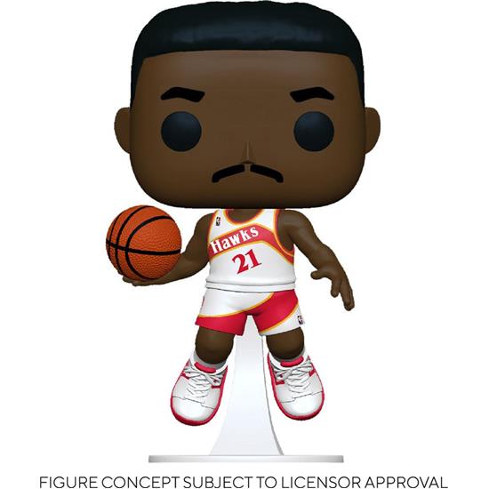 NBA: Dominique Wilkins (Hawks Home) POP! Sports Vinyl Figur