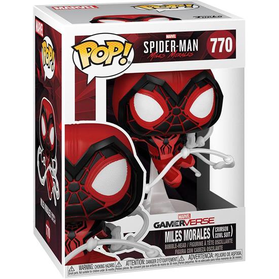 Spider-Man: Miles Morales Red Suit POP! Games Vinyl Figur (#770)