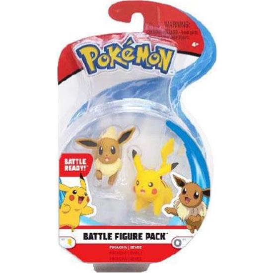 Pokémon: 2-Pack Eevee & Pikachu Battle Mini Figures 5 cm