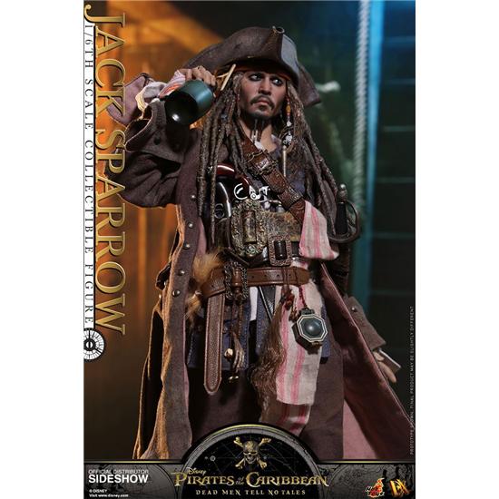 Pirates Of The Caribbean: Jack Sparrow Movie Masterpiece Action Figur 1/6 Skala