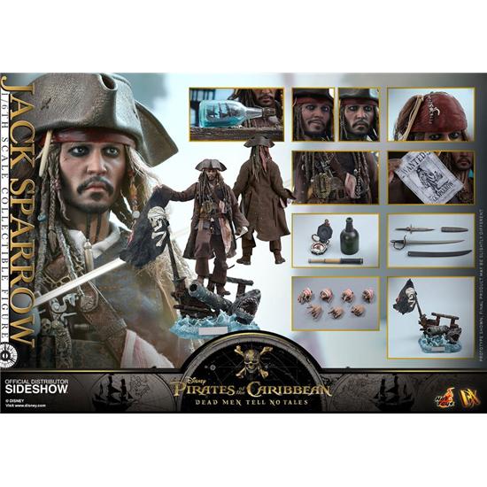 Pirates Of The Caribbean: Jack Sparrow Movie Masterpiece Action Figur 1/6 Skala