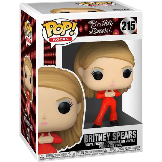 Britney: Britney Red Catsuit POP! Rocks Vinyl Figur (#215)
