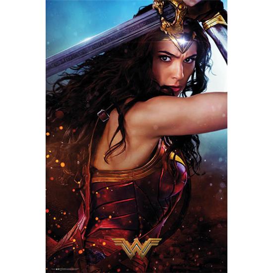 DC Comics: Wonder Woman med Sværd Plakat
