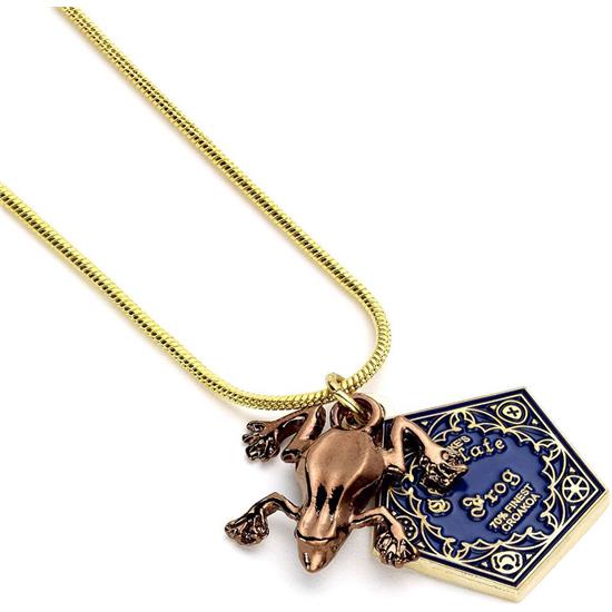 Harry Potter: Chocolate frog Pendant & Necklace (guld belagt)