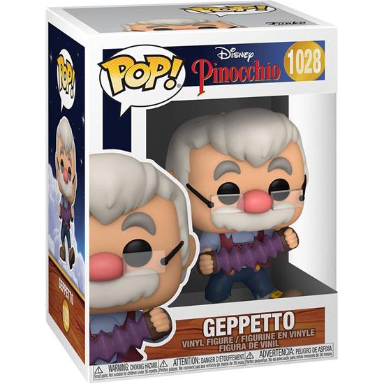 Pinocchio: Geppetto w/Accrdion POP! Disney Vinyl Figur (#1028)