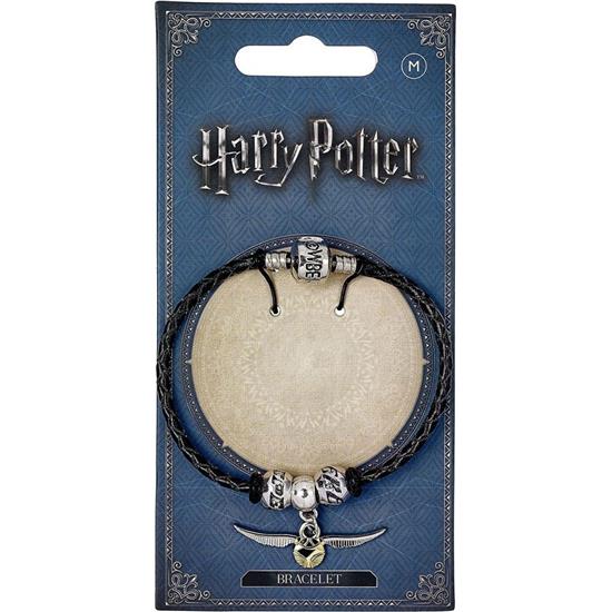 Harry Potter: Quidditch sort læder armbånd