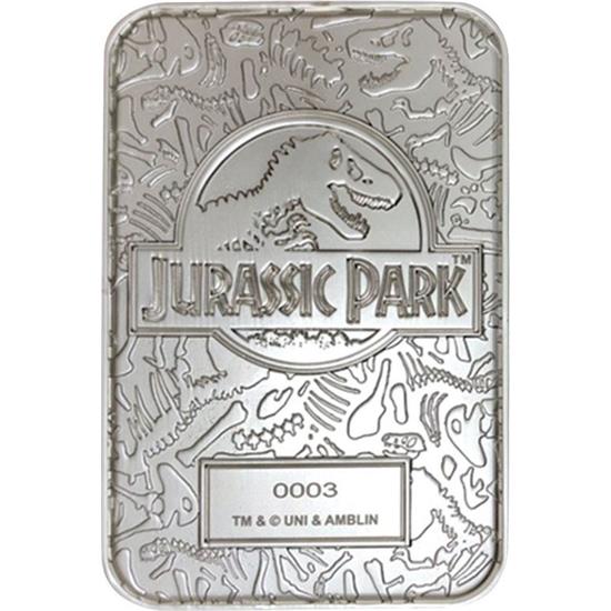 Jurassic Park & World: Entrance Gates Replica Metal (sølv belagt)