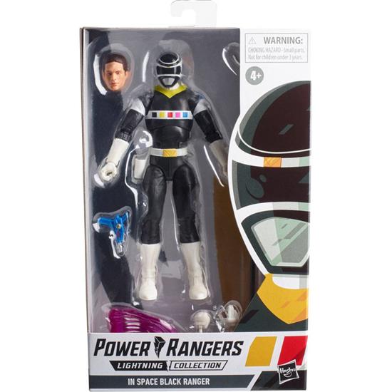 Power Rangers: In Space Black Ranger Action Figur 15 cm