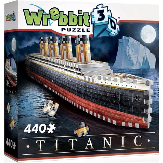 Diverse: Wrebbit 3D Puslespil Titanic (440 brikker)