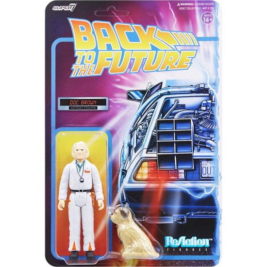 Back To The Future: Doc Brown with Einstein ReAction Action Figure 10 cm