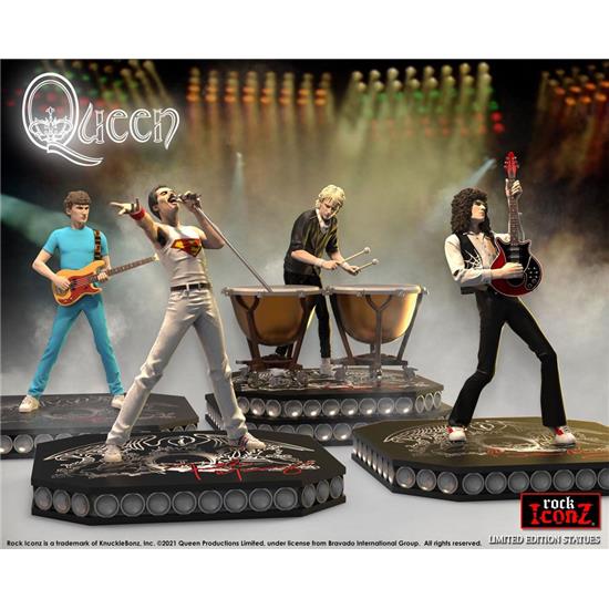 Queen: Queen Rock Iconz Statue 4-Pack Limited Edition 23 - 25 cm