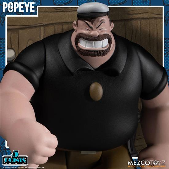 Popeye: Popeye 5 Points Action Figures Deluxe Box Set 9 cm