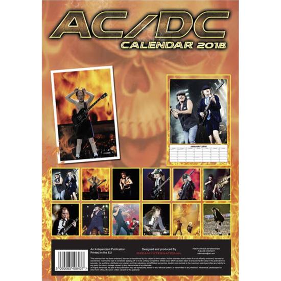 AC/DC: AC/DC 2018 Kalender (A3)
