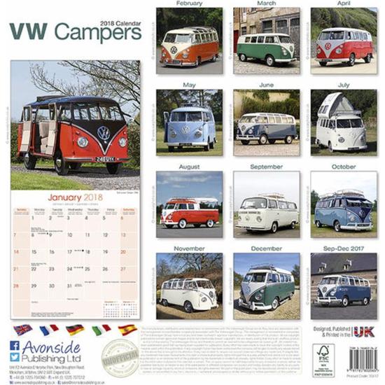 VW: VW Campers 2018 Kalender
