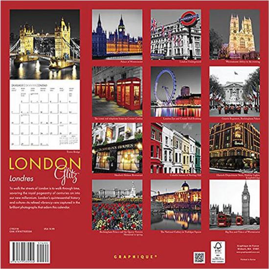 Byer og Bygninger: London Glitz 2018 Kalender