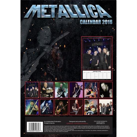 Metallica: Metallica 2018 Kalender (A3)