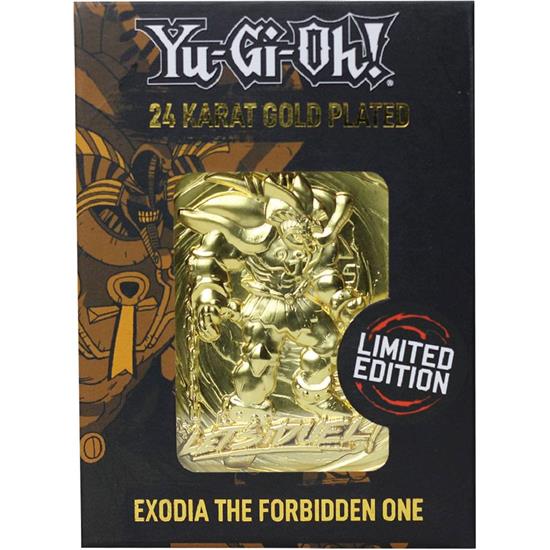 Yu-Gi-Oh: Exodia the Forbidden One Replica Card (Guld Belagt)