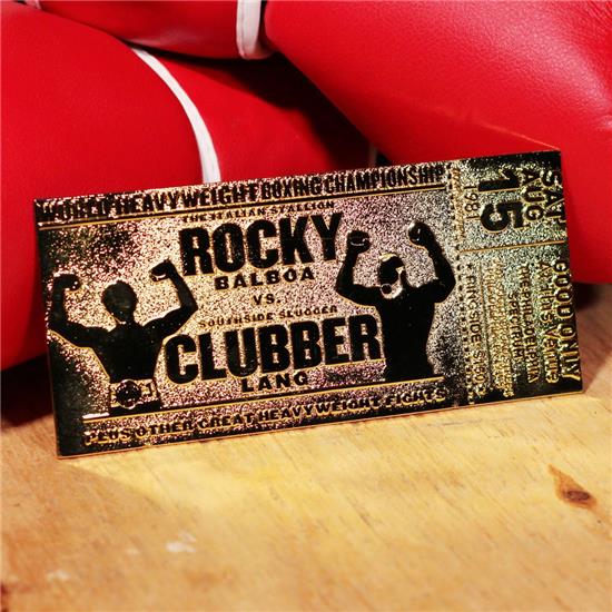 Rocky: Rocky III World Heavyweight Boxing Championship Ticket (gold plated) Replica