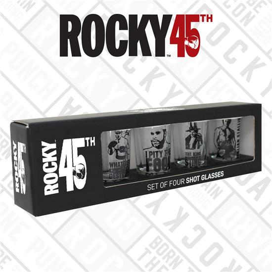 Rocky: Rocky Shotglass 4-Pack 45th Anniversary