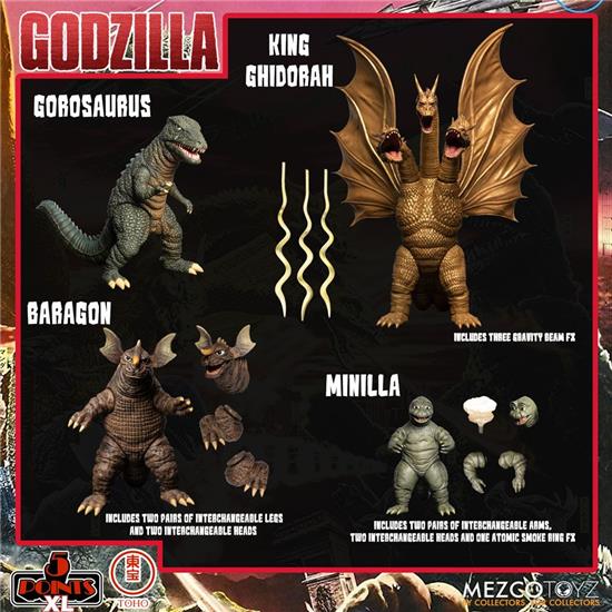 Godzilla: Destroy All Monsters 5 Points XL Action Figures Deluxe Box Set Round 2 11 cm