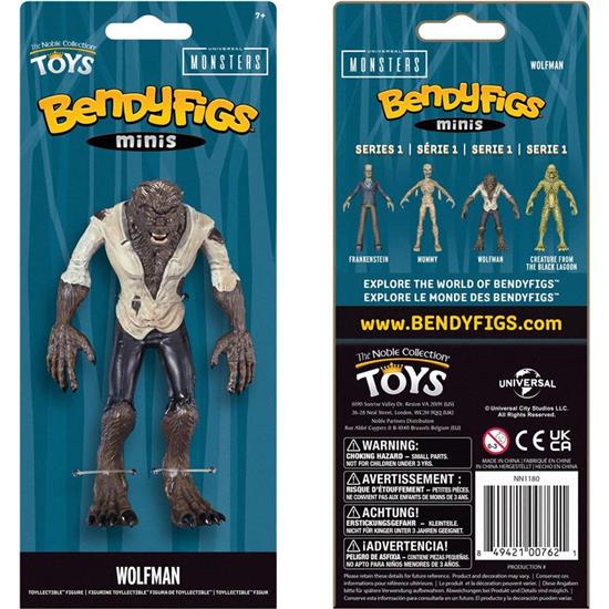 Universal Monsters: Wolfman Bendyfigs Bøjelig Figur 14 cm