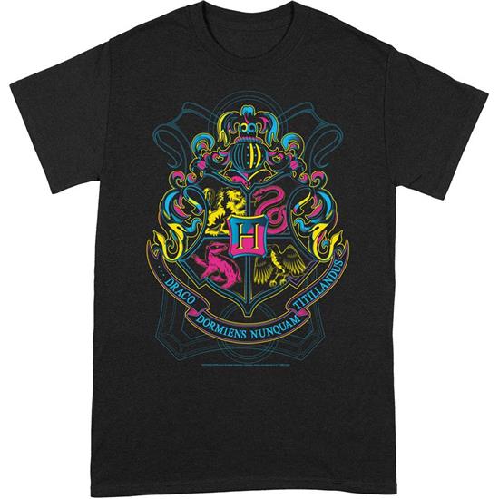 Harry Potter: Neon Hogwarts Crest T-Shirt 