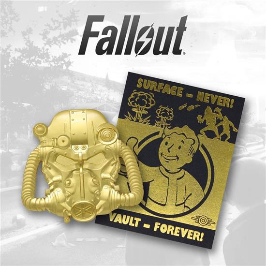 Fallout: XL Premium Pin Badge (guld belagt)