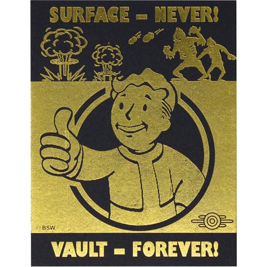 Fallout: XL Premium Pin Badge (guld belagt)