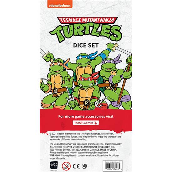 Ninja Turtles: Teenage Mutant Ninja Turtles Terninger 6 styk