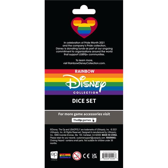 Disney: Disney Rainbow Terninger 6 styk