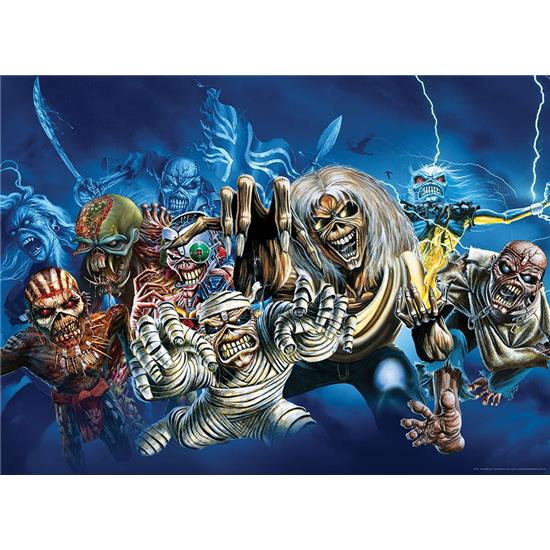 Iron Maiden: The Faces of Eddie Puslespil (1000 pieces)