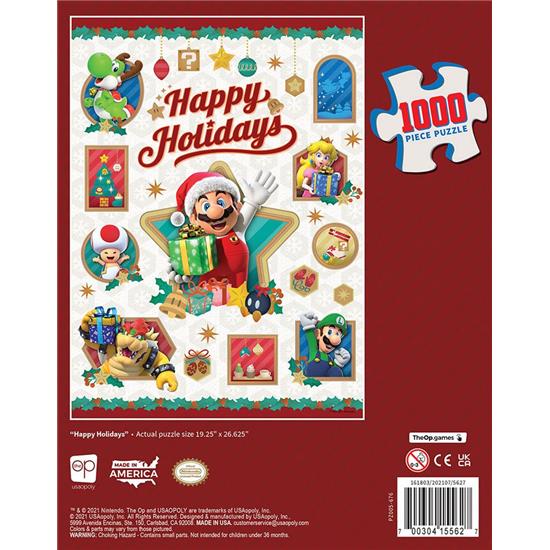 Super Mario Bros.: Happy Holidays Puslespil (1000 pieces)