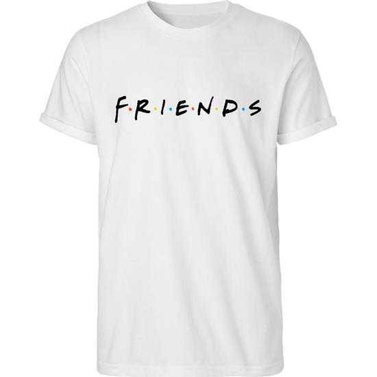 Friends: Logo Rolled Up Sleeves T-Shirt 