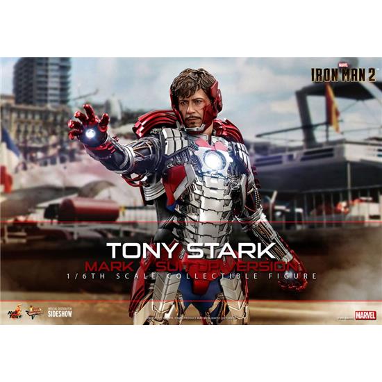 Iron Man: Tony Stark (Mark V Suit Up Version) Movie Masterpiece Action Figure 1/6 31 cm
