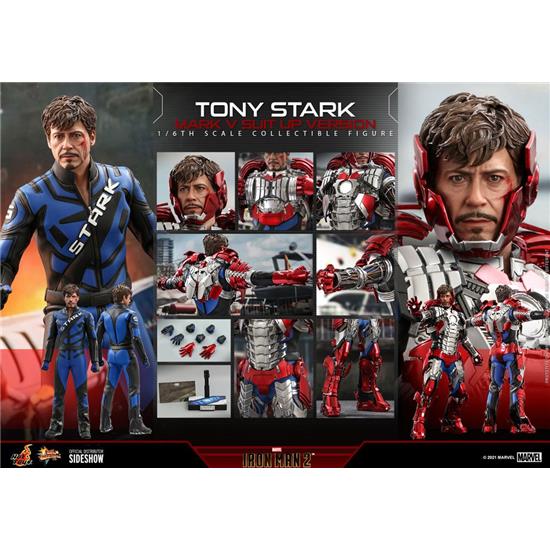 Iron Man: Tony Stark (Mark V Suit Up Version) Movie Masterpiece Action Figure 1/6 31 cm