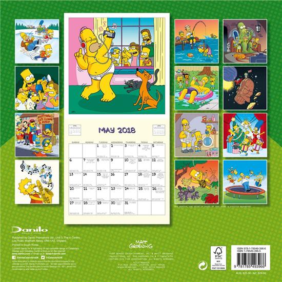 Simpsons: Simpsons 2018 Kalender