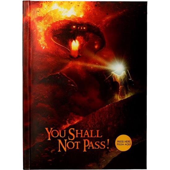Lord Of The Rings: You Shall Not Pass Notebook With Light