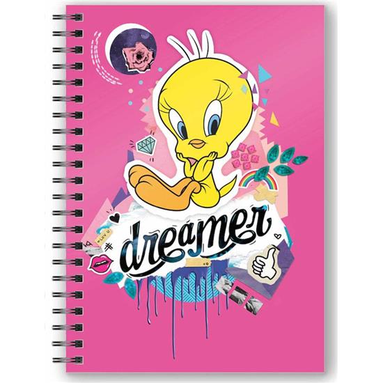 Looney Tunes: Tweety Dreamer Notebook with 3D-Effect 