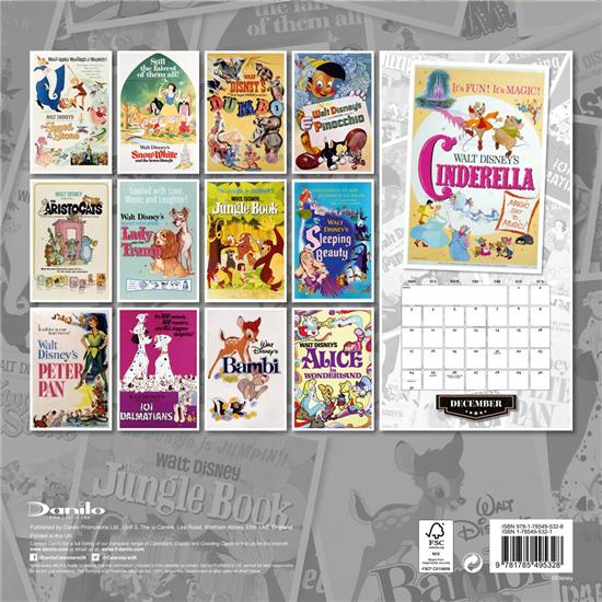 Disney: Disney Retro Plakat 2018 Kalender