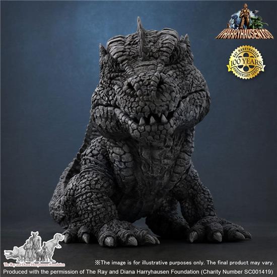 Diverse: The Beast from 20,000 Fathoms Defo-Real Statue Ray Harryhausens Rhedosaurus B&W 15 cm