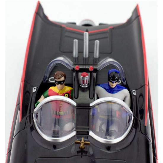 Batman: Batman og Robin 1966 Bøjelige Figursæt med Batmobile