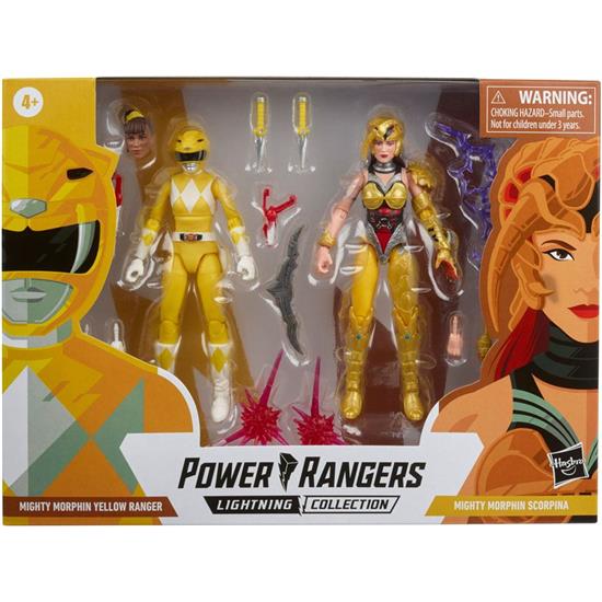 Power Rangers: Mighty Morphin Yellow Ranger vs. Mighty Morphin Scorpina Action Figure 15 cm