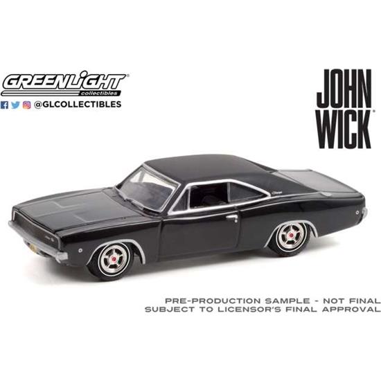 John Wick: Dodge Charger R/T 1968 Diecast Model 1/64